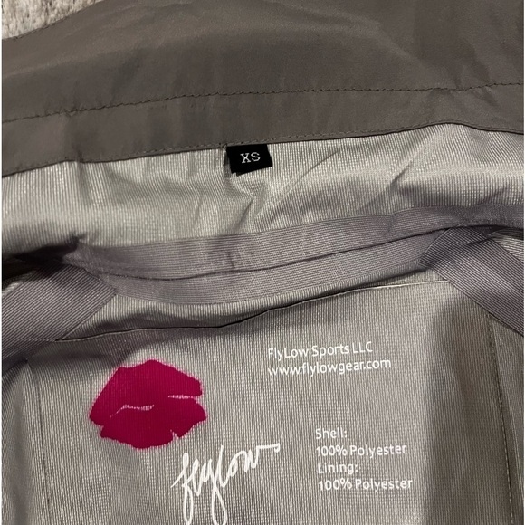 FlyLow Softshell jacket grey and neon green women’s ski coat - Picture 4 of 7